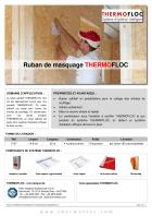Fiche technique du produit Ruban de masquage THERMOFLOC 6_Ruban de masquage_THERMOFLOC
