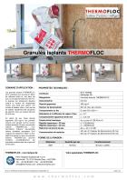 Fiche technique du produit Granules isolants THERMOFLOC 2_Granules isolants_THERMOFLOC