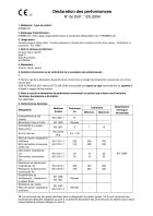 Déclaration de performance Frein-vapeur hygrovariable THERMOFLOC 1_Frein-vapeur hygrovariable_THERMOFLOC
